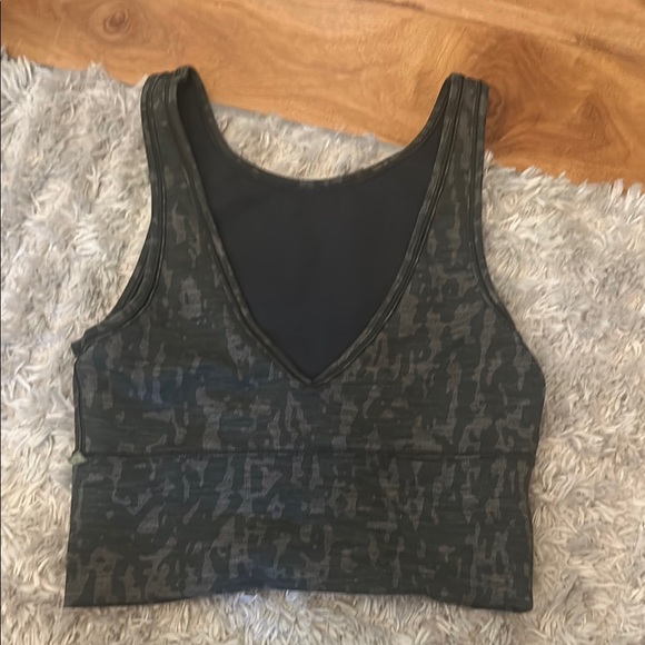 lululemon athletica Camo Sports Bra - Black and Gray - Picture 2 of 3
